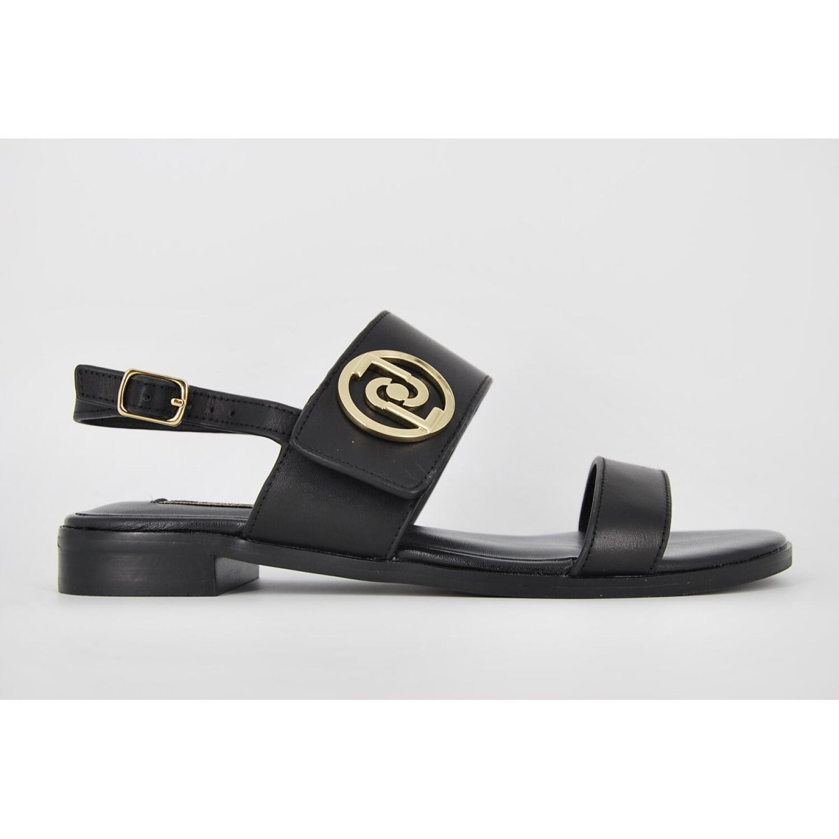 Liu Jo Erin 3 - Sandalo da Donna in Pelle Nero con Fibbia