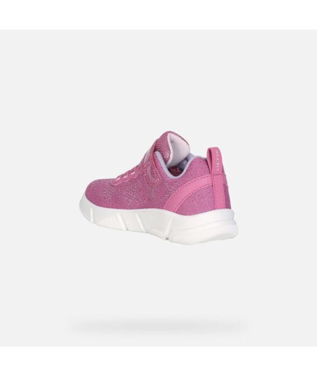 Geox scarpa sneaker bambina Aril Bimba Fuxia/Lilla