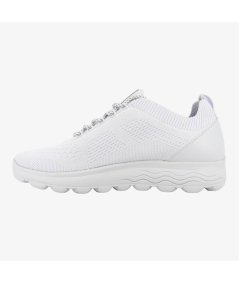 Geox Spherica Sneakers Donna in tessuto total White