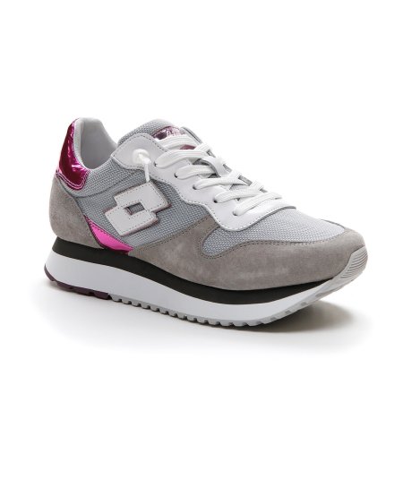 Lotto Leggenda Wedge W - Sneakers Casual Donna in Camoscio con Platform