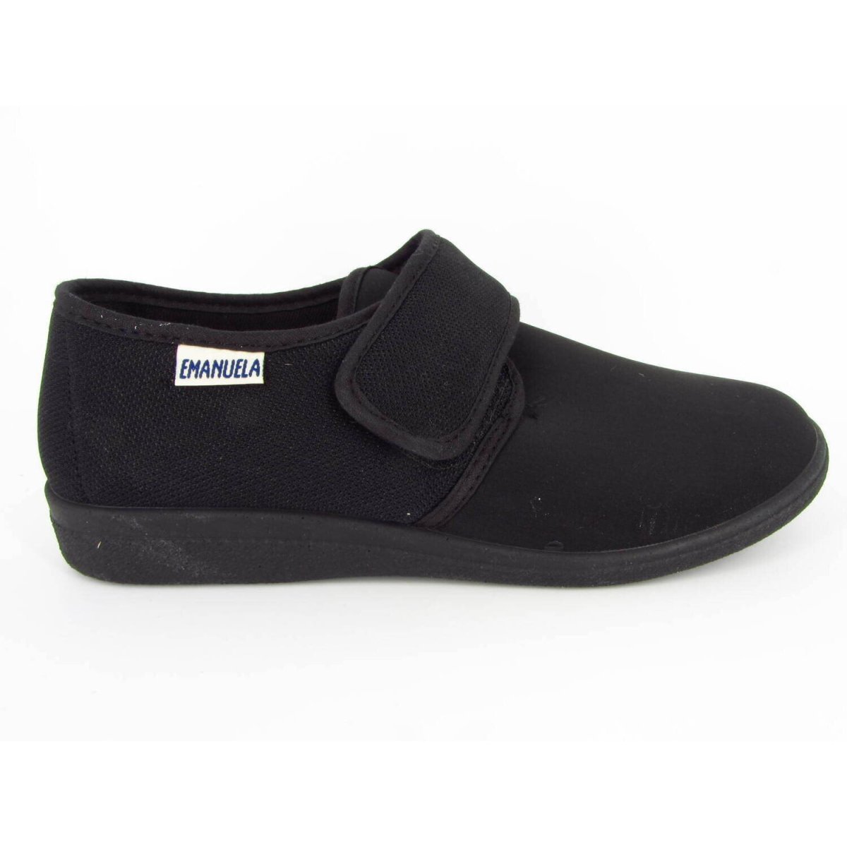 Emanuela pantofola elasticizzata con velcro