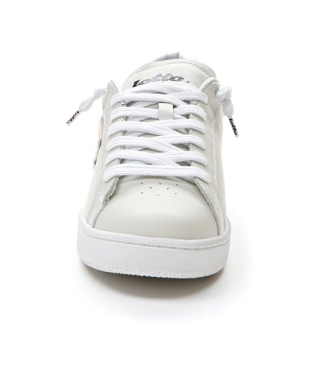Lotto Leggenda Autograph Fluo - Sneakers Casual da Uomo in Pelle Bianca