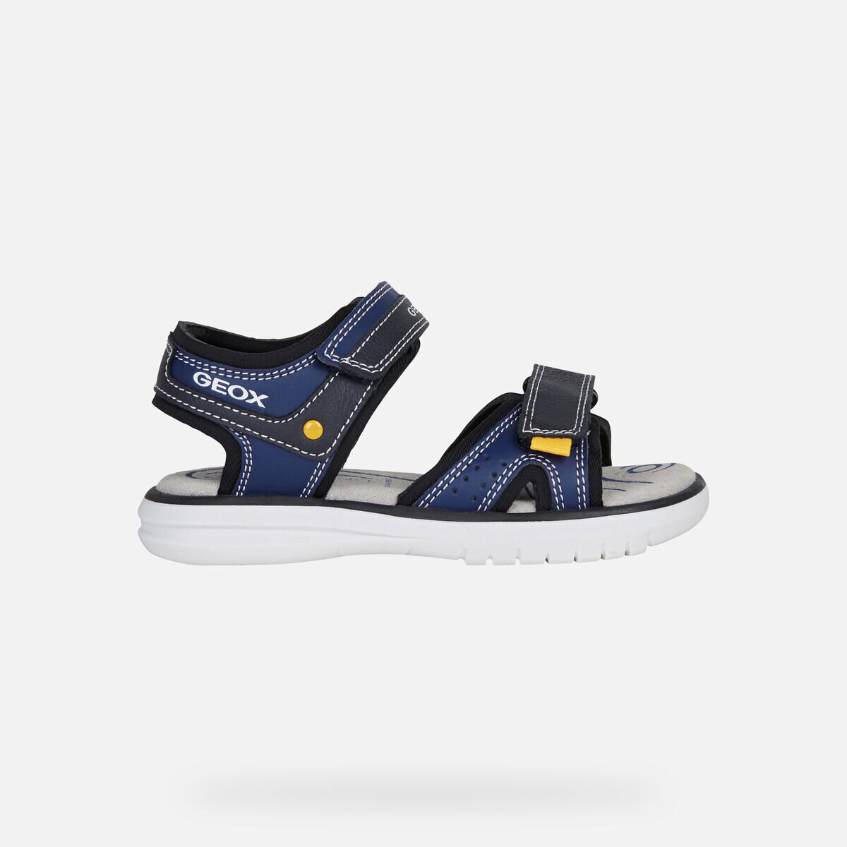 Geox J15DRA sandalo Maratea Blu Navy E Giallo