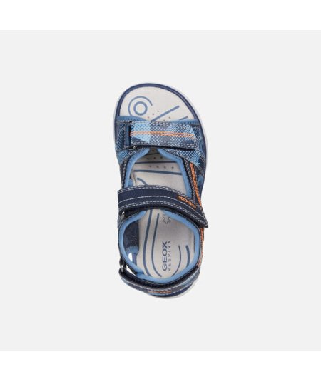 Geox J15DRD Sandalo Maratea Navy E Arancione