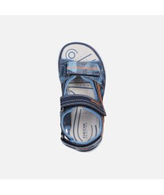 Geox J15DRD Sandalo Maratea Navy E Arancione