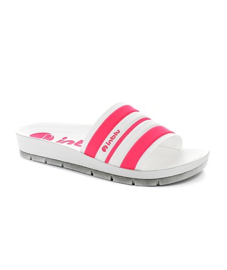 Inblu CP-25 Ciabatta donna leggera Bianco/Fuxia