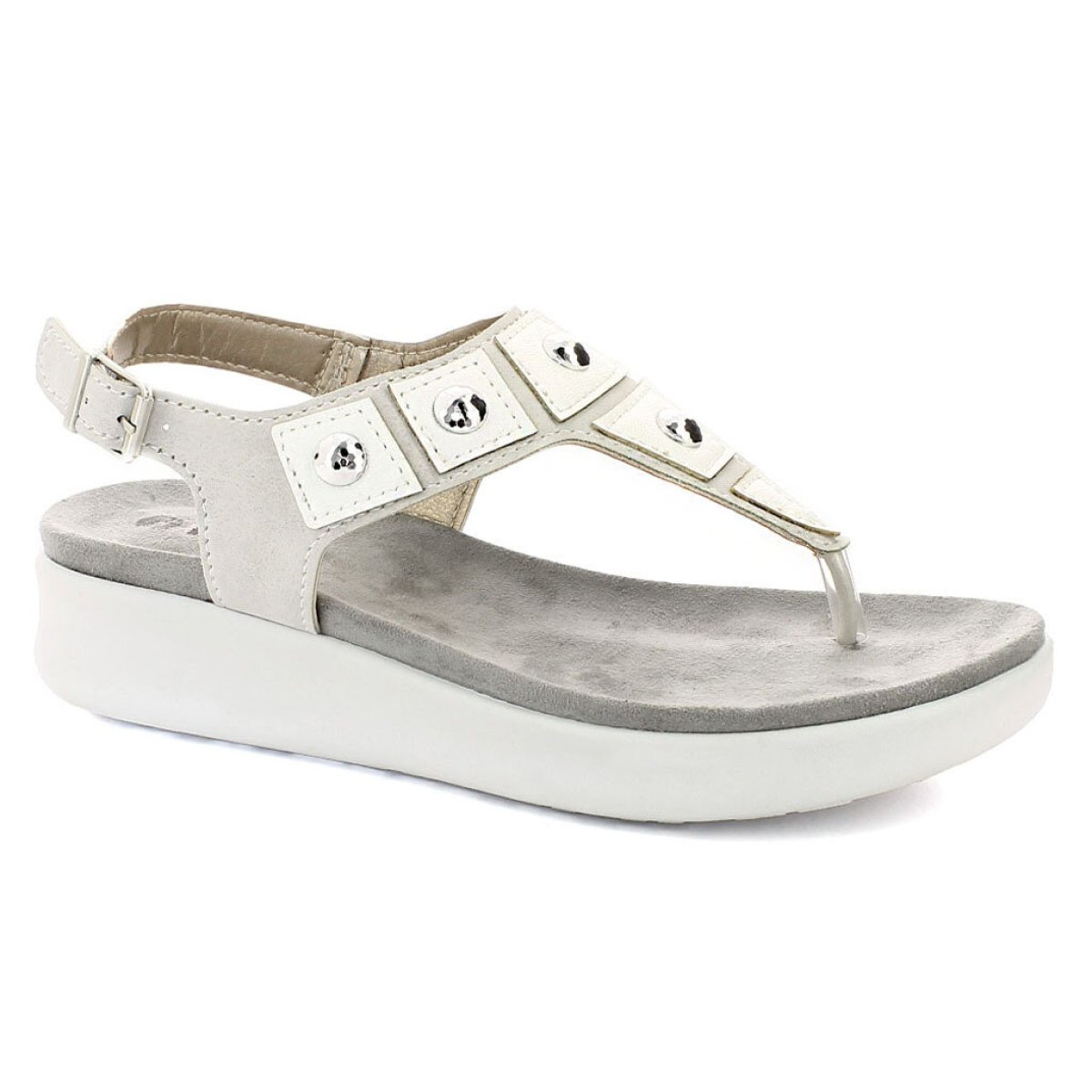 Inblu DV-17 diva sandalo  infradito da donna Ghiaccio