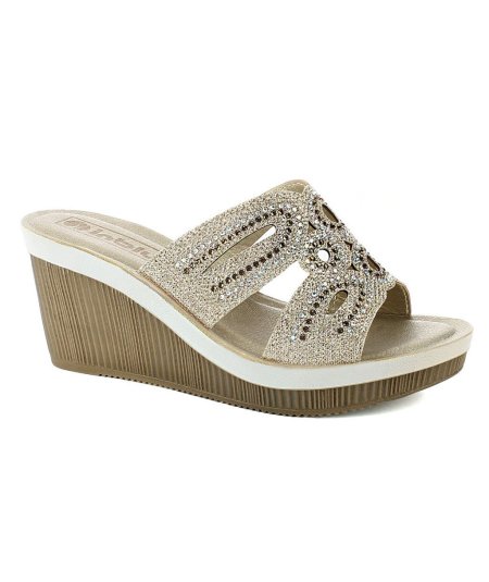 inblu AS-26 Asiago Platino Ciabatte Donna Zeppa