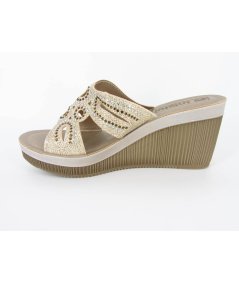 inblu AS-26 Asiago Platino Ciabatte Donna Zeppa