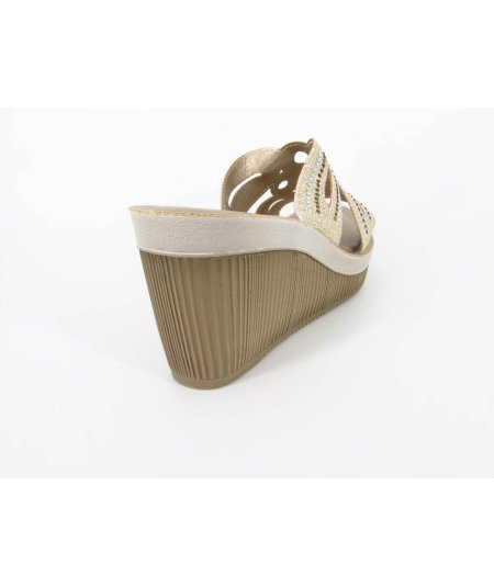 inblu AS-26 Asiago Platino Ciabatte Donna Zeppa