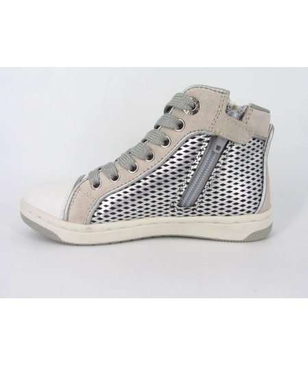 Geox J Creamy E Pearl.GBK Suede Scarpa Bambina