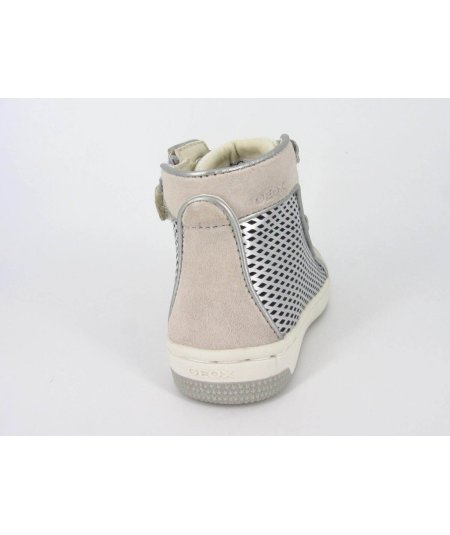 Geox J Creamy E Pearl.GBK Suede Scarpa Bambina