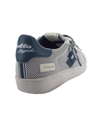 Lotto Autograph Net - Sneakers Casual da Uomo in Pelle e Tessuto Traspirante