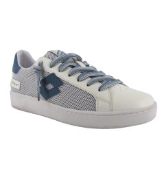 Lotto Autograph Net - Sneakers Casual da Uomo in Pelle e Tessuto Traspirante