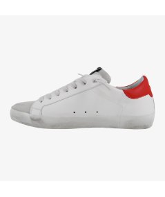 4B12 Suprime U.C04 - Sneakers Uomo in Pelle con Dettaglio a Contrasto