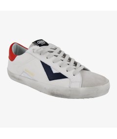 4B12 Suprime U.C04 - Sneakers Uomo in Pelle con Dettaglio a Contrasto