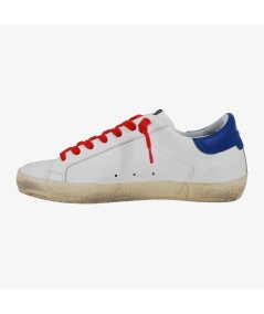 4B12 Surpime U.C03 - Sneakers Uomo in Pelle e Dettaglio Colorato