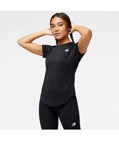 New Balance WT23222BK Accelerate Short Sleeve Top