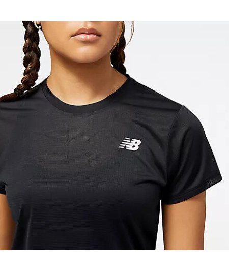 New Balance WT23222BK Accelerate Short Sleeve Top