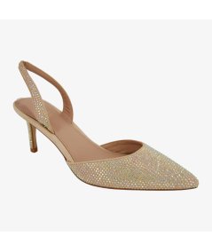 Guess Mylea - Chanel Elegante da Donna con Tacco a Spillo 75 Colore Nude