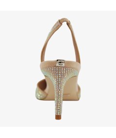 Guess Mylea - Chanel Elegante da Donna con Tacco a Spillo 75 Colore Nude