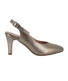 Valleverde 12151 - Chanel da Donna Elegante con Tacco a Spillo da 7 Cm Oro