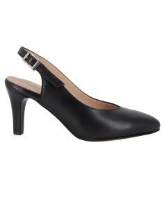 Valleverde 12151 - Chanel da Donna Elegante con Taccoa Spillo da 7 Cm Nero