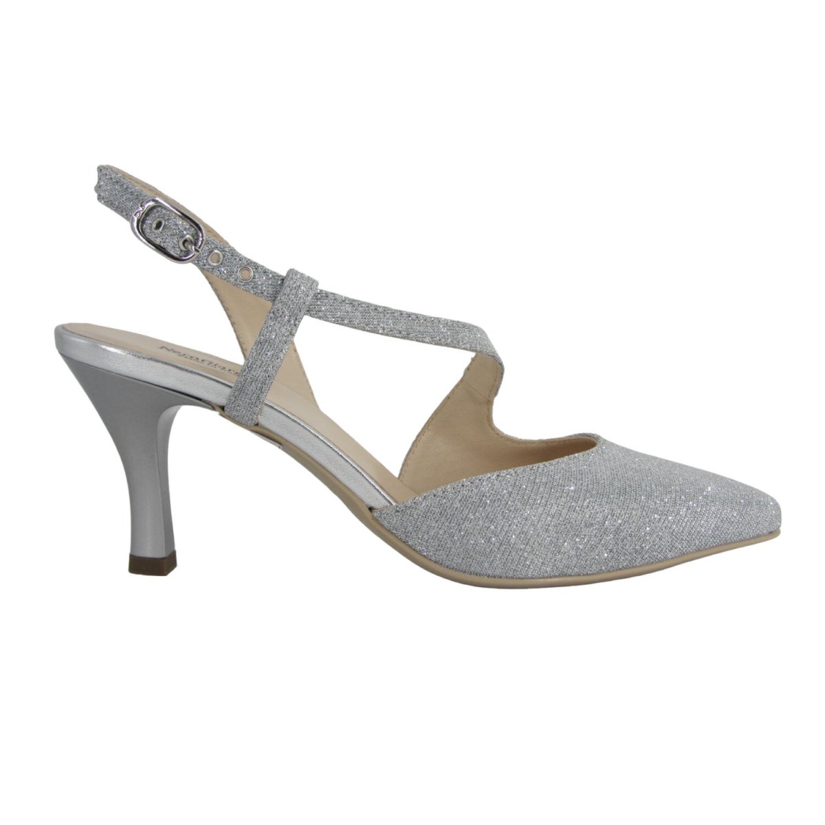 NeroGiardini E307010DE - Chanel da Donna Glitterato con Tacco a Spillo 65