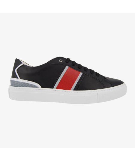 Guess Todi Low - Sneakers Casual da Uomo in Pelle Sintetica Blu e Rosso