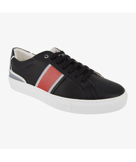 Guess Todi Low - Sneakers Casual da Uomo in Pelle Sintetica Blu e Rosso
