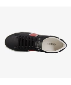 Guess Todi Low - Sneakers Casual da Uomo in Pelle Sintetica Blu e Rosso