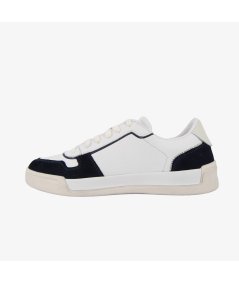 Guess Strave Vintage - Sneakers Casual da Uomo in Pelle Bianca e Camoscio Blu