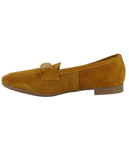 Cafè Noir C1EG6000 - Mocassino da Donna in Camoscio Giallo