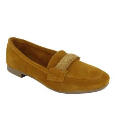 Cafè Noir C1EG6000 - Mocassino da Donna in Camoscio Giallo