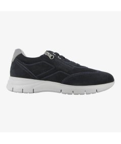 NeroGiardini E302811U - Sneakers da Uomo in Pelle con ZIP Laterale Blu
