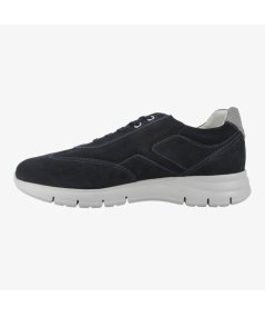 NeroGiardini E302811U - Sneakers da Uomo in Pelle con ZIP Laterale Blu