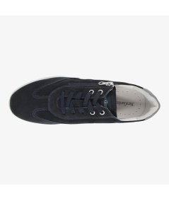 NeroGiardini E302811U - Sneakers da Uomo in Pelle con ZIP Laterale Blu
