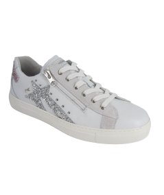 NeroGiardini E306504D - Sneakers Donna con Glitter e ZIP Laterale