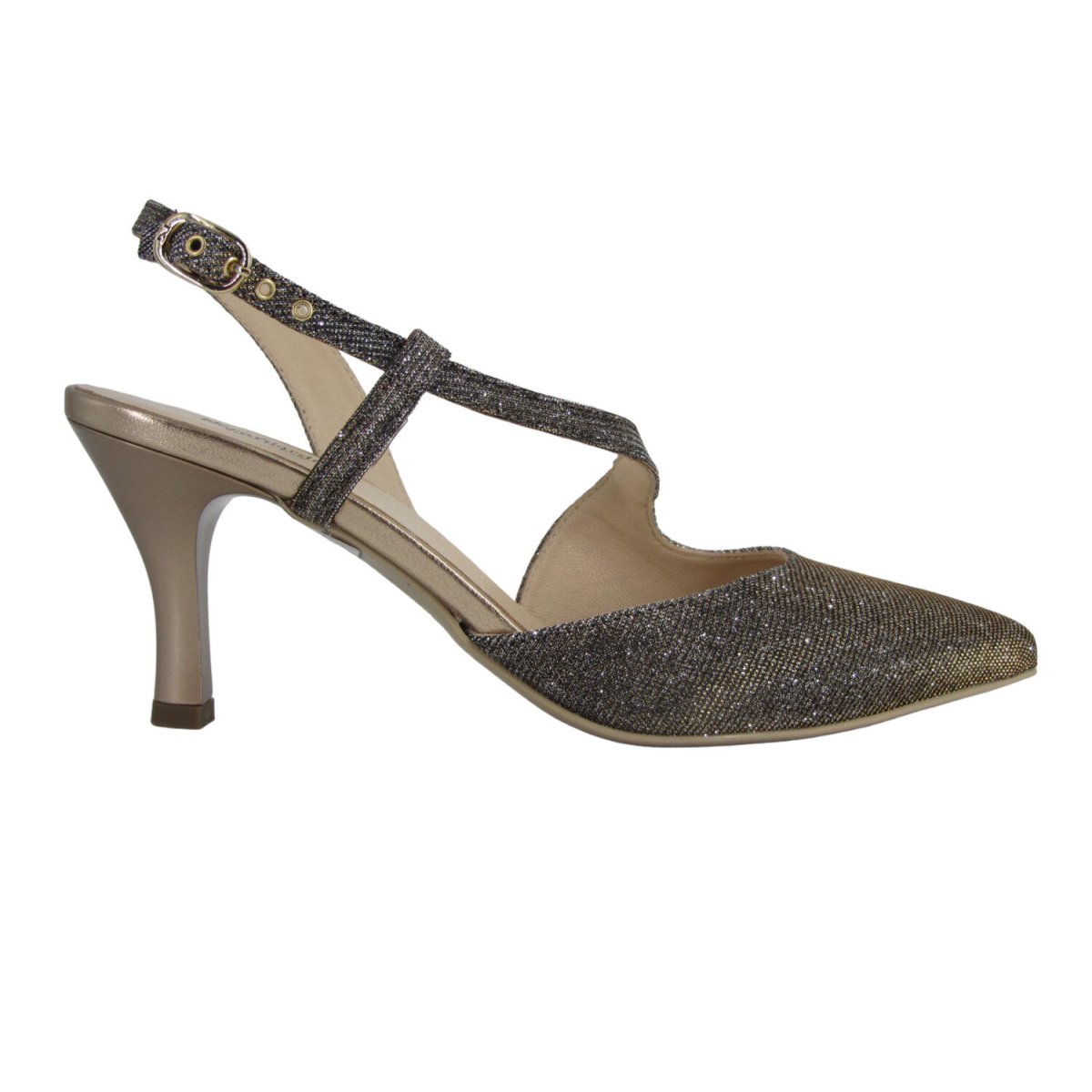 NeroGiardini E307010DE - Chanel da Donna Glitterato con Tacco a Spillo 65