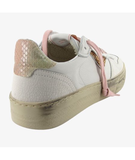 4B12 Hyper D815 - Sneakers Donna con Logo Glitter e Suola Sporcata