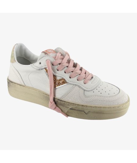 4B12 Hyper D815 - Sneakers Donna con Logo Glitter e Suola Sporcata