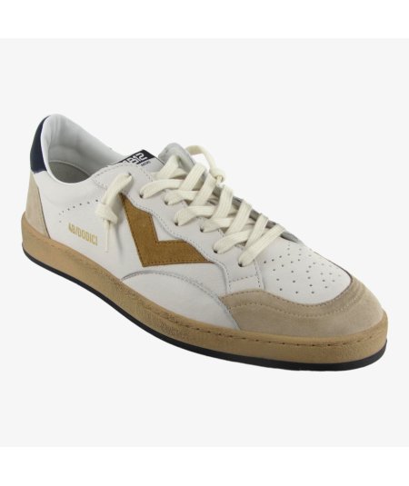 4B12 Play New U17C - Sneakers Uomo in Pelle e Camoscio con Effetto Sporco