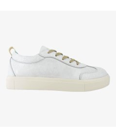 Panchic P08 - Sneakers Casual da Uomo in Pelle Total Whhite Effetto Sporco