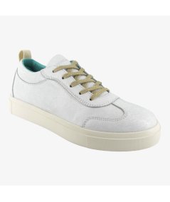 Panchic P08 - Sneakers Casual da Uomo in Pelle Total Whhite Effetto Sporco