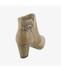 NeroGiardini E409720D - Tronchetto da Donna Traforato con Tacco a Cono