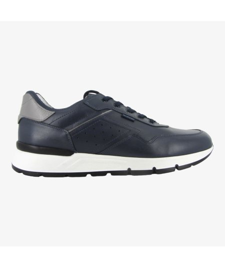 NeroGiardini E400192U - Sneakers da Uomo in Pelle Blu