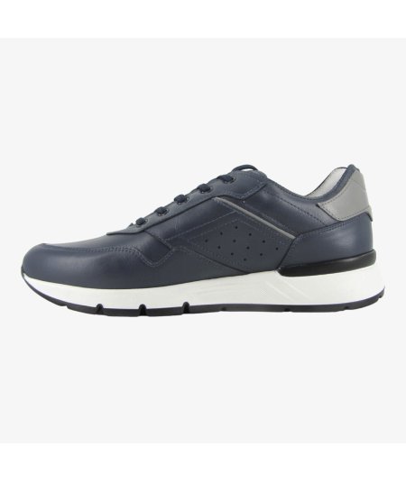 NeroGiardini E400192U - Sneakers da Uomo in Pelle Blu