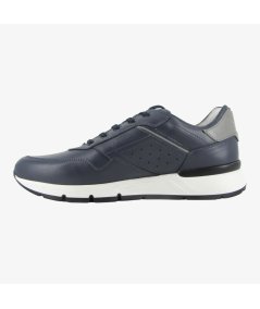 NeroGiardini E400192U - Sneakers da Uomo in Pelle Blu