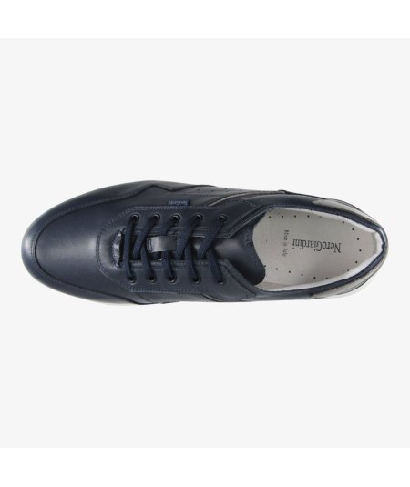 NeroGiardini E400192U - Sneakers da Uomo in Pelle Blu