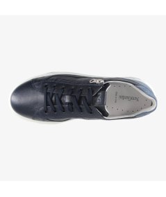 NeroGiardini E400241U - Sneakers da Uomo in Pelle Blu con ZIP